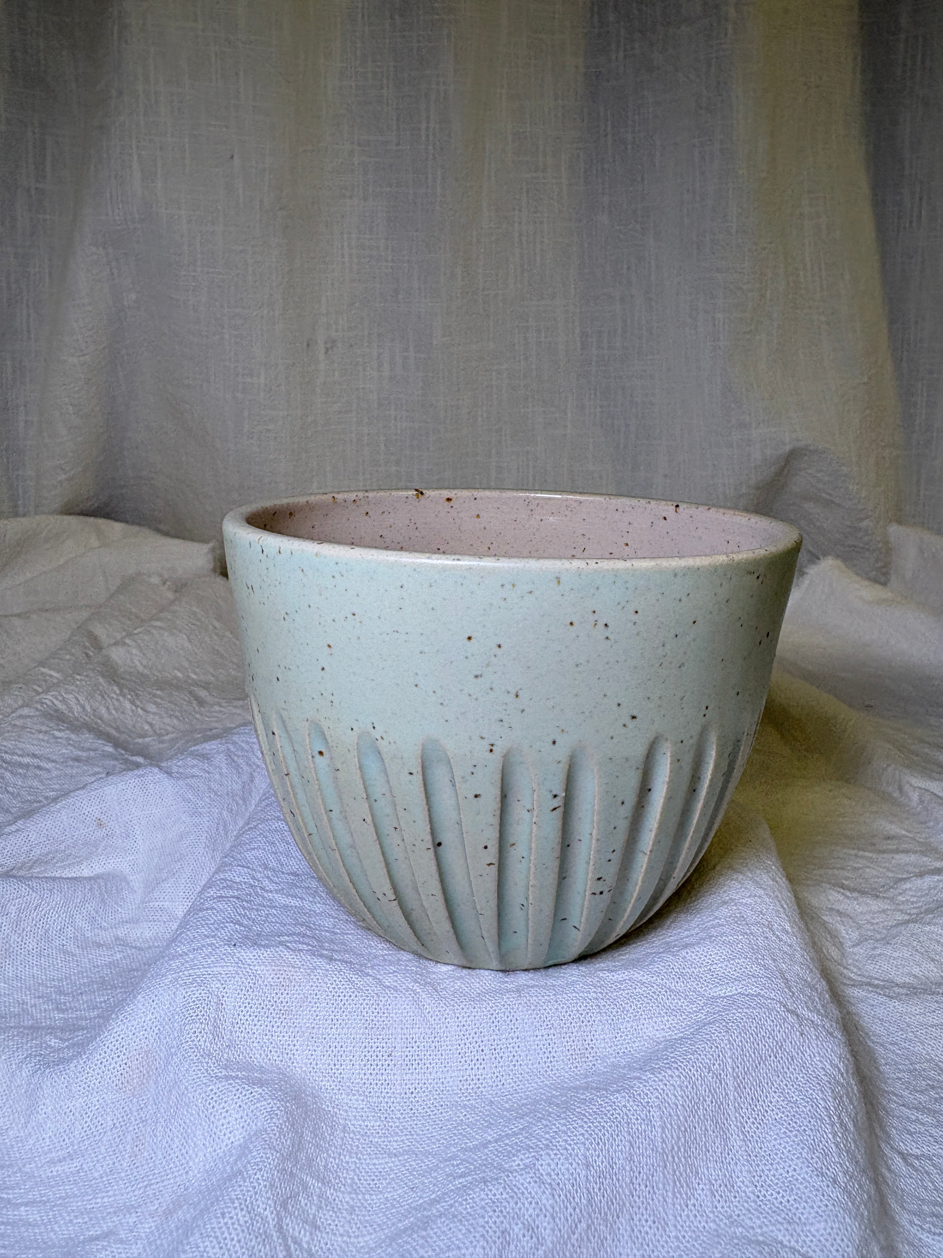Keramikschale Mint matcha | Handmade Pottery Bowl | Pastellgrüne Müslischale | Mixed & Match Collection 400-500 ml